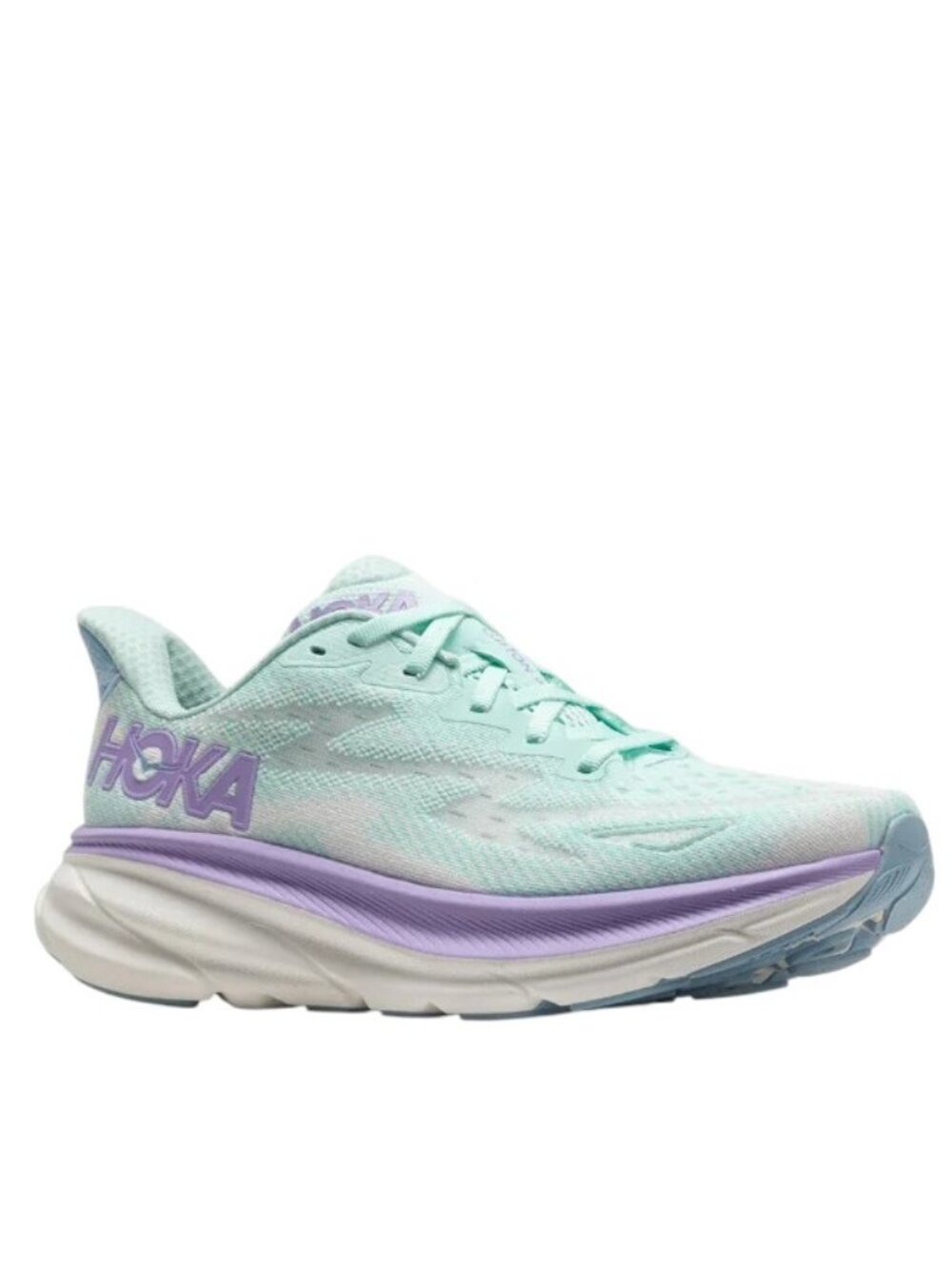 Hoka One One Women's Sunlight Ocean Lilac Mist Clifton 9 Running Shoes Size 11D